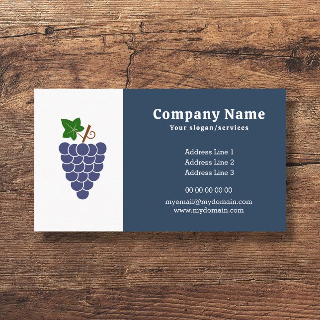 Traubencluster-Visitenkarte Visitenkarte (Grape Business Card)