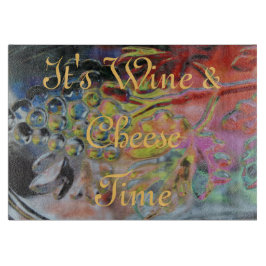 Traubendesign Schneideboard Wine-Cheese-Time Schneidebrett