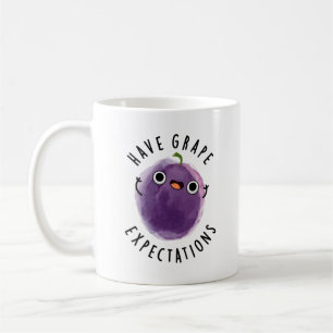 Traubenerwartungen Positiver Fruchtpun Kaffeetasse