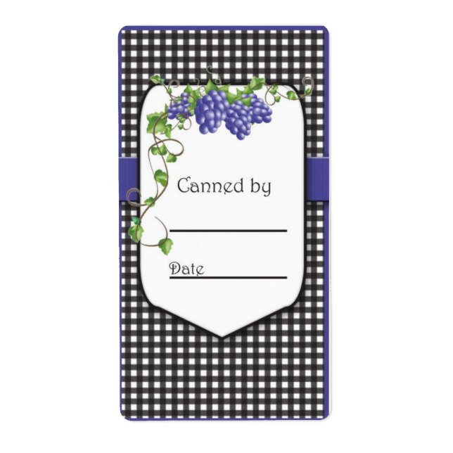 Traubenjelly Jar Labels (Vorne)