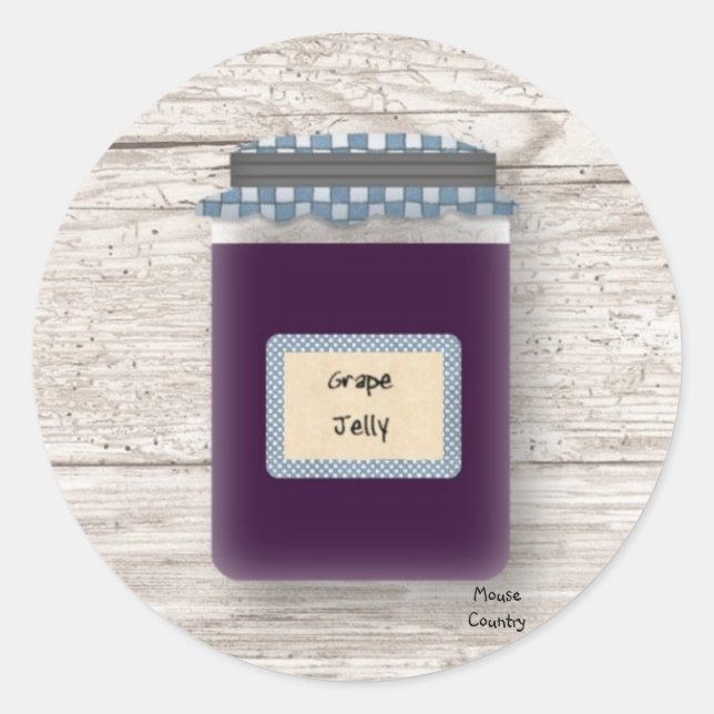 Traubenkleber Runder Aufkleber (Vorderseite)