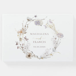 Traubenkranz getrockneter Blume Gästebuch