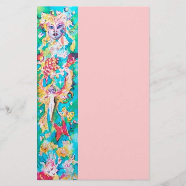 TRAUBENMÄSSIGKEIT, rosa Briefpapier (Vorderseite)