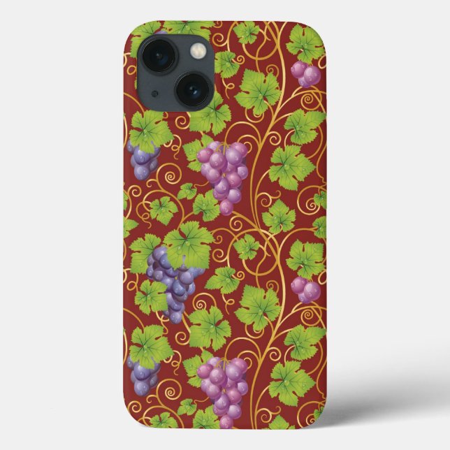Traubenmuster Case-Mate iPhone Hülle (Rückseite)