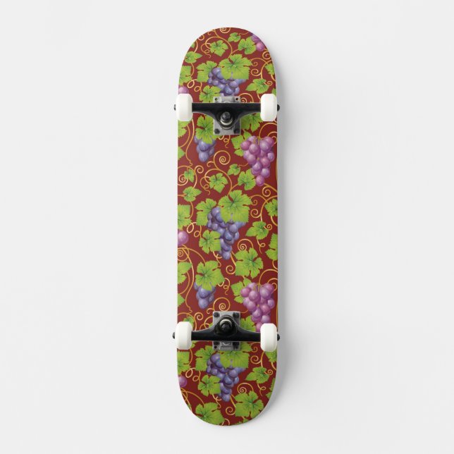 Traubenmuster Skateboard (Vorderseite)