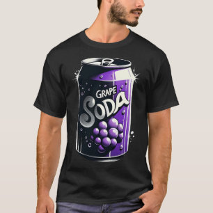Traubensoda bedrückt Druck stilvoll und lebendig T-Shirt