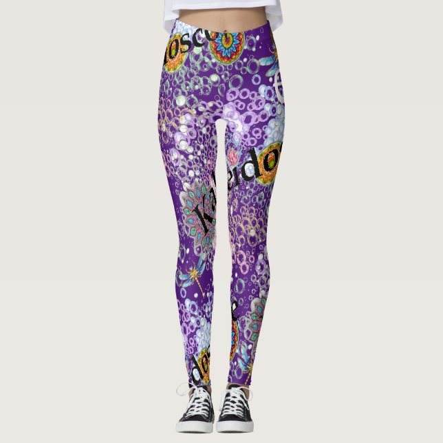 Traubensorbet-Dragonfly-Leggings Leggings (Vorderseite)