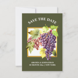 Traubenwein Weinberg Weinkellerei Grüner Goldwein Save The Date
