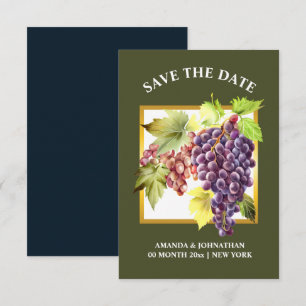Traubenwein Weinberg Weinkellerei Grüner Goldwein Save The Date
