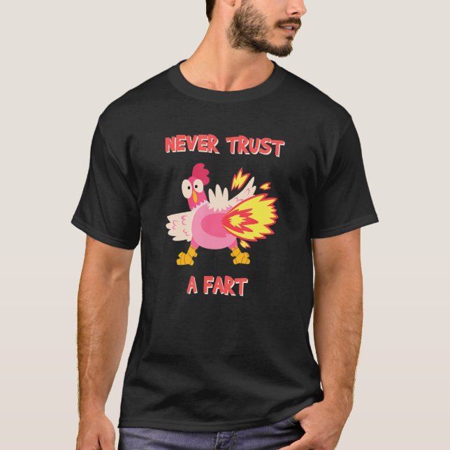 Traue nie einer Furz - Furz von Mens T-Shirt (Vorderseite)