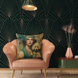 Trauen Sie sich Deco im Flapper-Stil Kissen