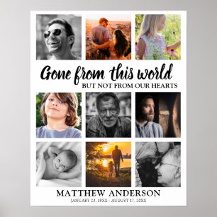 Trauer   Erinnerungsfoto-Collage Poster