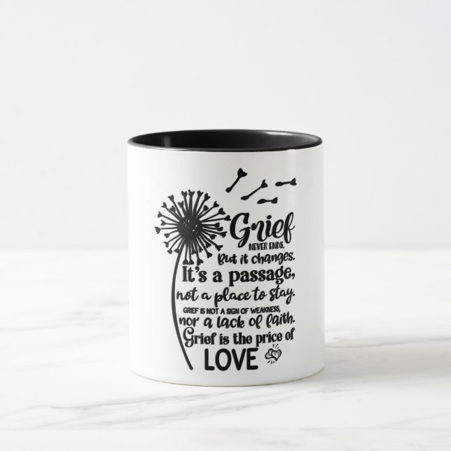 Trauer ist der Preis für Liebe Tasse (Zentrum)