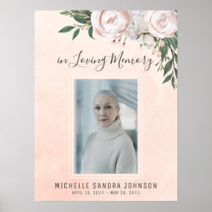 Trauer Rosa Lebensfeier Willkommensschild Poster