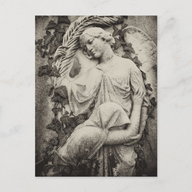 Trauer über Angel, Gedenkstätte, Beerdigung  Postkarte (Vorderseite)