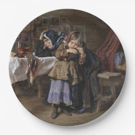 Trauer und Trauer (Beileid nach dem Bereavement) Pappteller