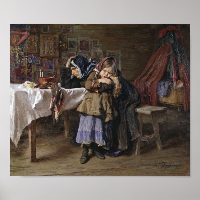 Trauer und Trauer (Beileid nach dem Bereavement) Poster (Vorne)