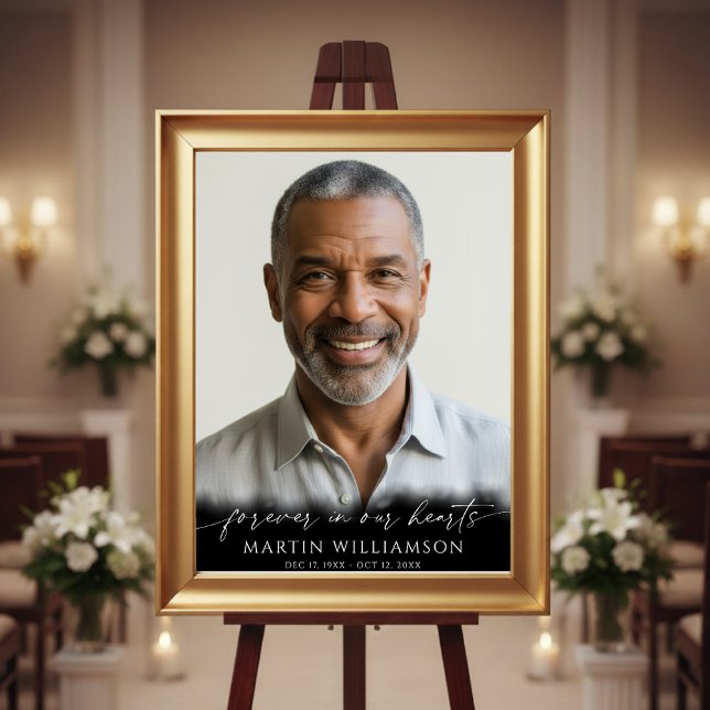 Trauerfeier Für immer in unseren Herzen Foto Moder Poster (Von Creator hochgeladen)