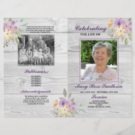 Trauerfeier Gedenkfeier Lila Flyer
