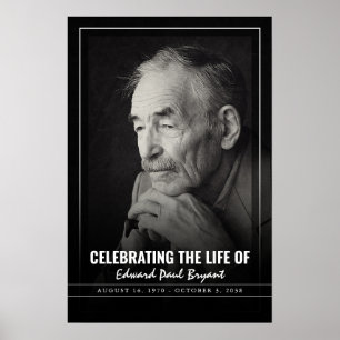 Trauerfeier mit Foto-Funeral-Zeremonie Poster