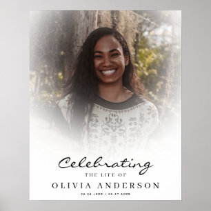 Trauerfeier Willkommensschild Poster