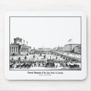 Trauerfeierlichkeiten Für Präsident Lincoln Mousepad