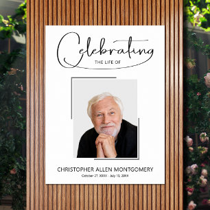 Trauerfoto-Feier des Lebens Poster