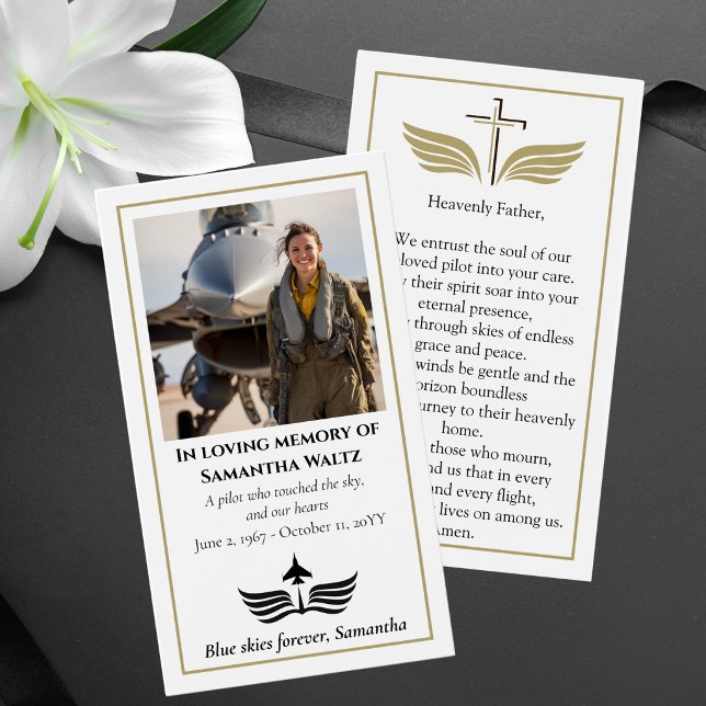 Trauerfoto-Gebet für Piloten Moderne Luftfahrt (Von Creator hochgeladen)