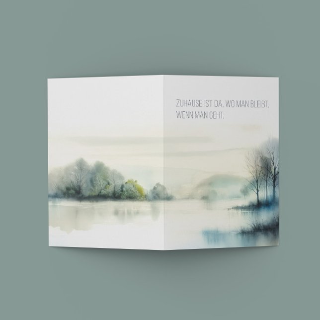 Trauerkarte "Zuhause" Ankündigung (Von Creator hochgeladen)