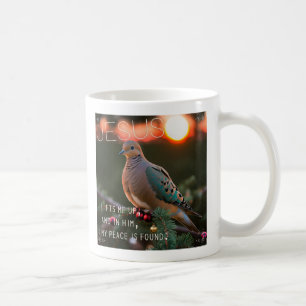 Trauernde Taube & Jesus hebt mich auf Kaffeetasse