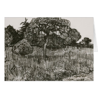 Trauernder Baum auf einem Rasen von Van Gogh
