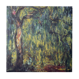 Trauerweide von Claude Monet, Vintage Fine Art Fliese