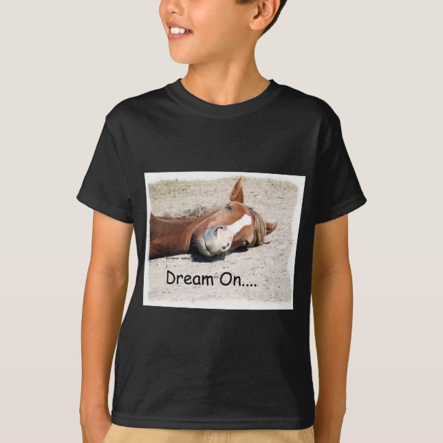Traum auf Pferd T-Shirt (Vorderseite)