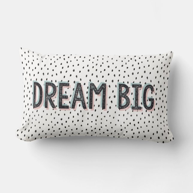 Traum Big Inspiration Zitat Lumbar Kissen (Vorderseite)