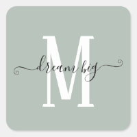 Traum Big Inspirierend Zitat Monogramm erste Seite