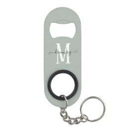 Traum Big Positives Zitat Monogram erste Sage Mini Flaschenöffner