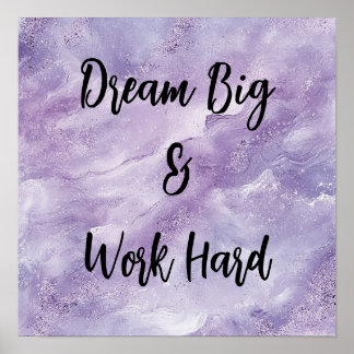 Traum Big & Work Hard Poster