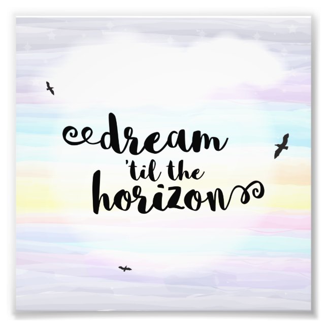 Traum bis zum Horizont Fotodruck (Vorne)