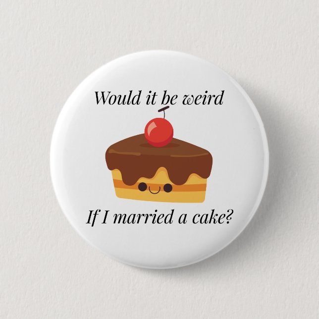 Traum eines Kuchenliebhabers Button (Vorderseite)