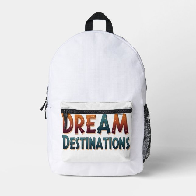 Traum erreicht Zielort T - Shirt Bedruckter Rucksack (Vorderseite)