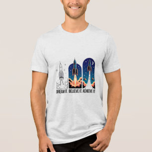 TRAUM ES GLAUB ES ERREICH ES Design 03 Tri-Blend Shirt