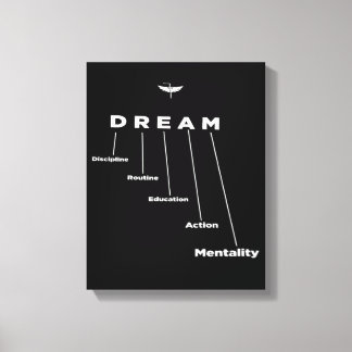 TRAUM, Geschenk für Unternehmer, motivierend Leinwanddruck