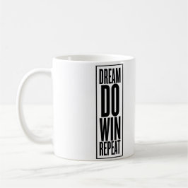 Traum gewinnen Wiederholungs-Tasse Kaffeetasse