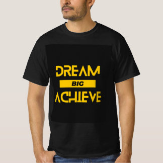 Traum groß, erreicht: Motivierend T - Shirt für Mä