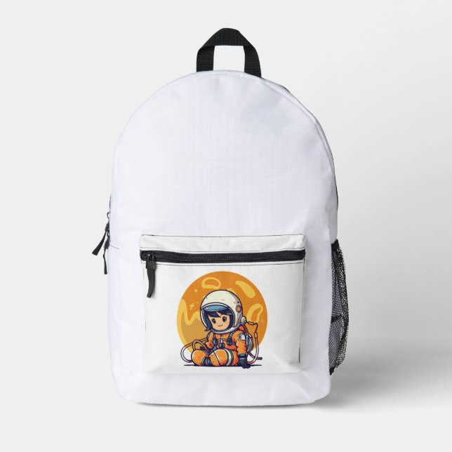 Traum groß, kleiner Astronaut Bedruckter Rucksack (Vorderseite)