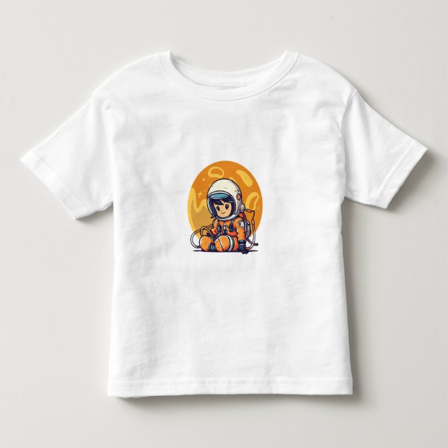 Traum groß, kleiner Astronaut Kleinkind T-shirt (Vorderseite)