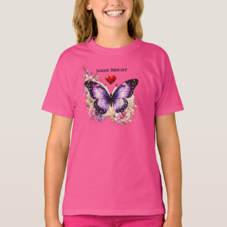 Traum groß Pfauenfeder Kreis Kinder T-Shirt
