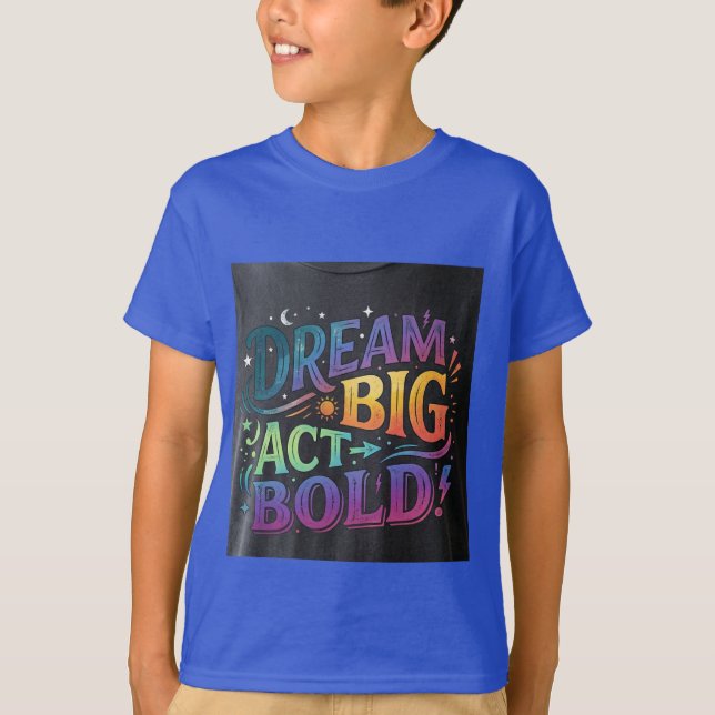 Traum Großartig Handle Bold Typography T-Shirt (Vorderseite)