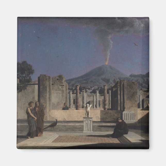Traum in den Ruinen von Pompeji, 1866 Magnet (Vorne)
