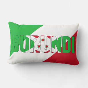 Traum in Farbe mit der Burundi-Flagge Lendenkissen